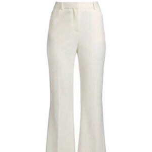 NWT‎ Kobi Halperin Womens White Flared Leg Slimming Trousers Syd Pants Size 14